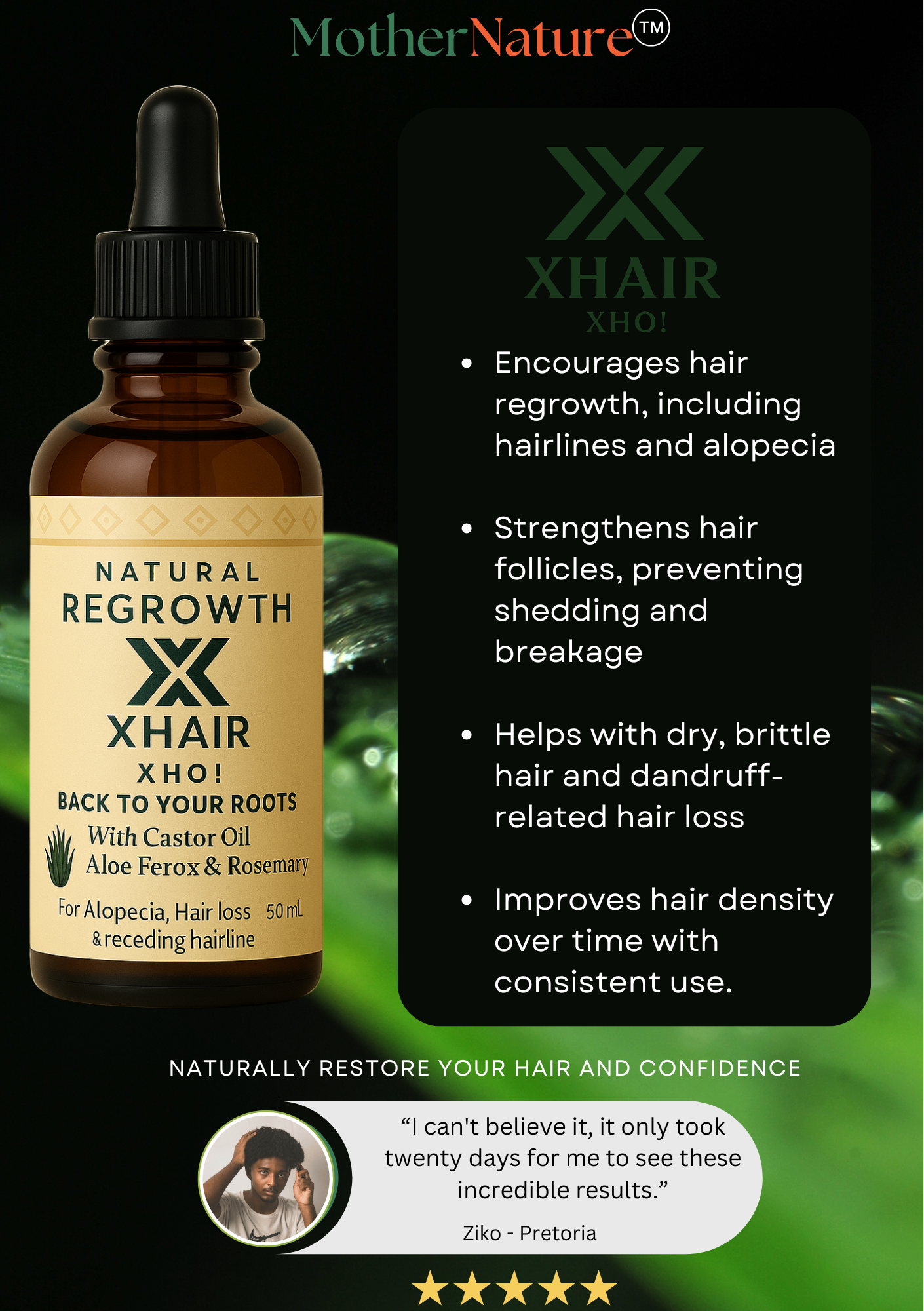 🌿 XHair Oil – Regrow, Strengthen, and Restore 🌿